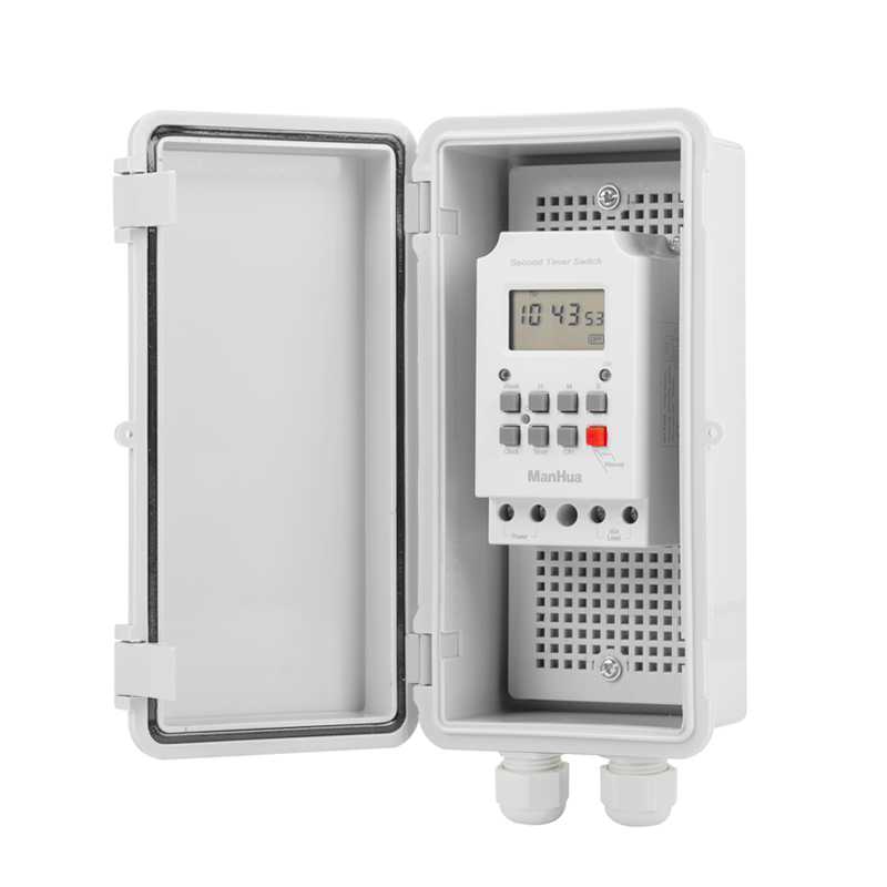 Outdoor Power Timer - ManHua 220VAC 30A MT316SE-B Rain-Proof Digital