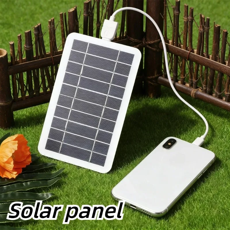Outdoor Power Source - 5V 5W Solar Panel Charger With