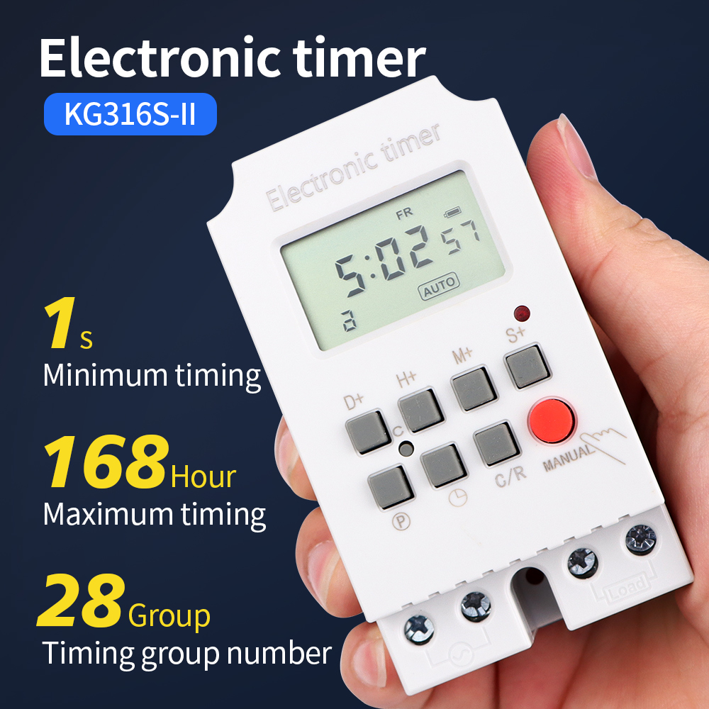 Outdoor Power Timer - KG316S 220VAC 25A Digital Timer Switch