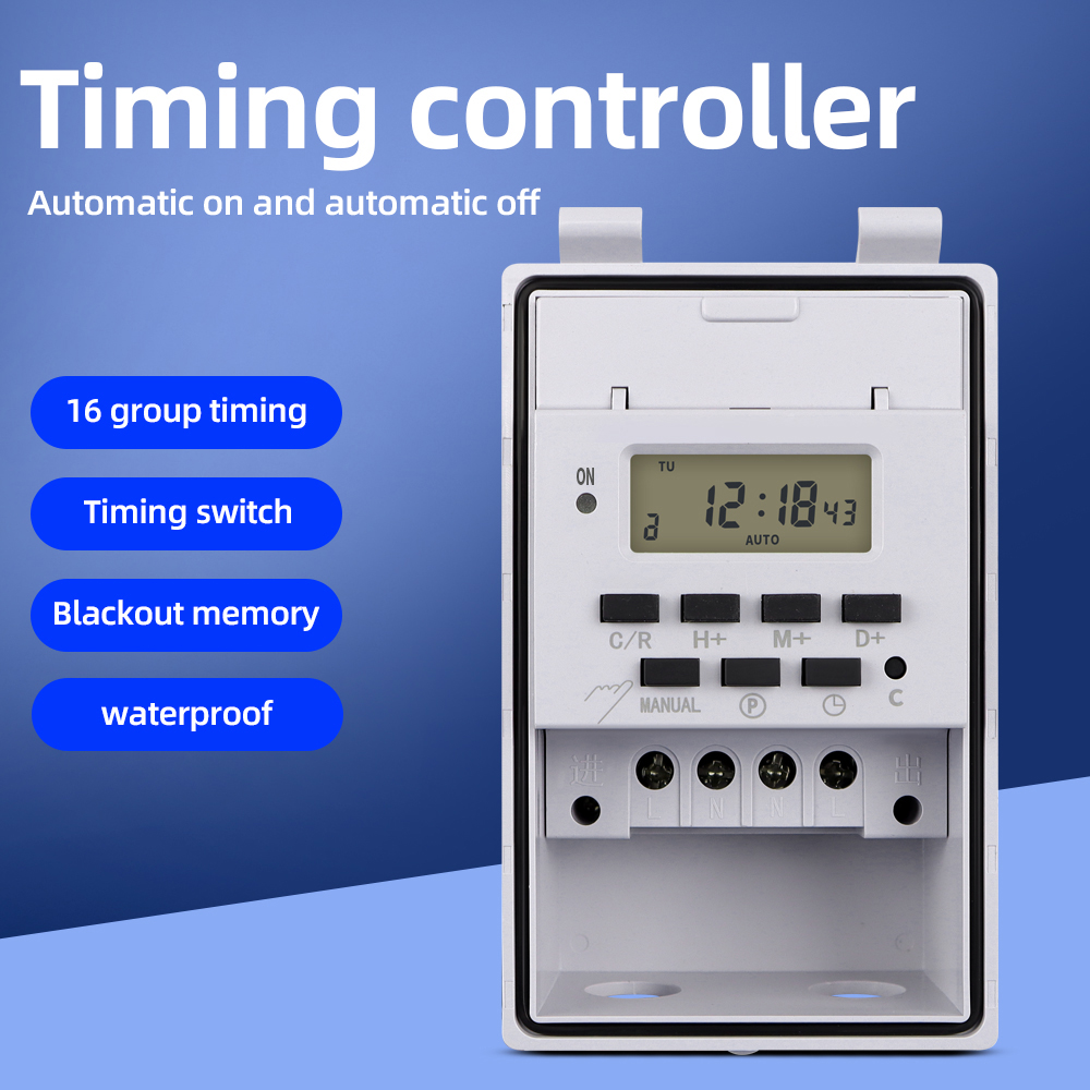 Outdoor Power Timer - Timer Switch 30A Recycle Weekly 7