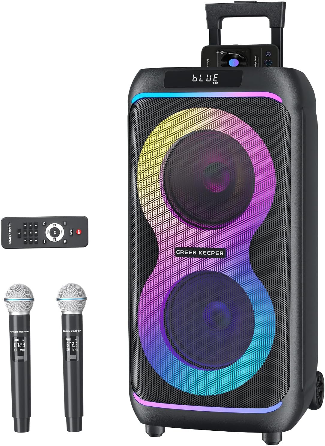 Outdoor Power Wheels - Portable Bluetooth Party Speaker with Dual