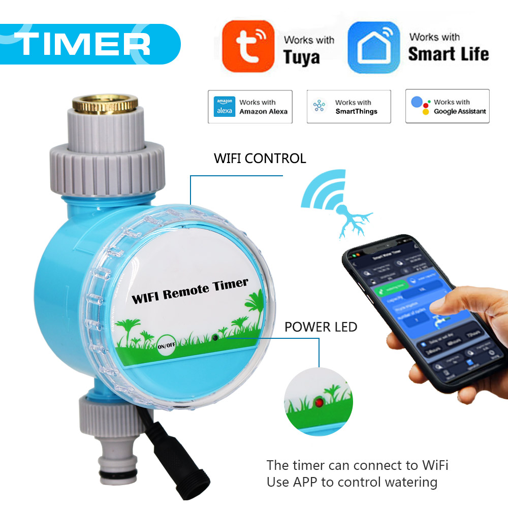 Outdoor Power Timer - WiFi Wireless Garden Water Timer Smart