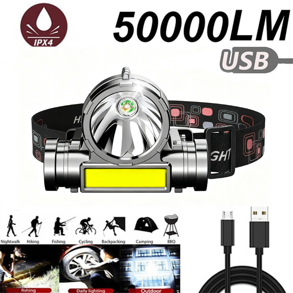 LED USB Rechargeable COB Headl - огляд і ціна Outdoor Power Source