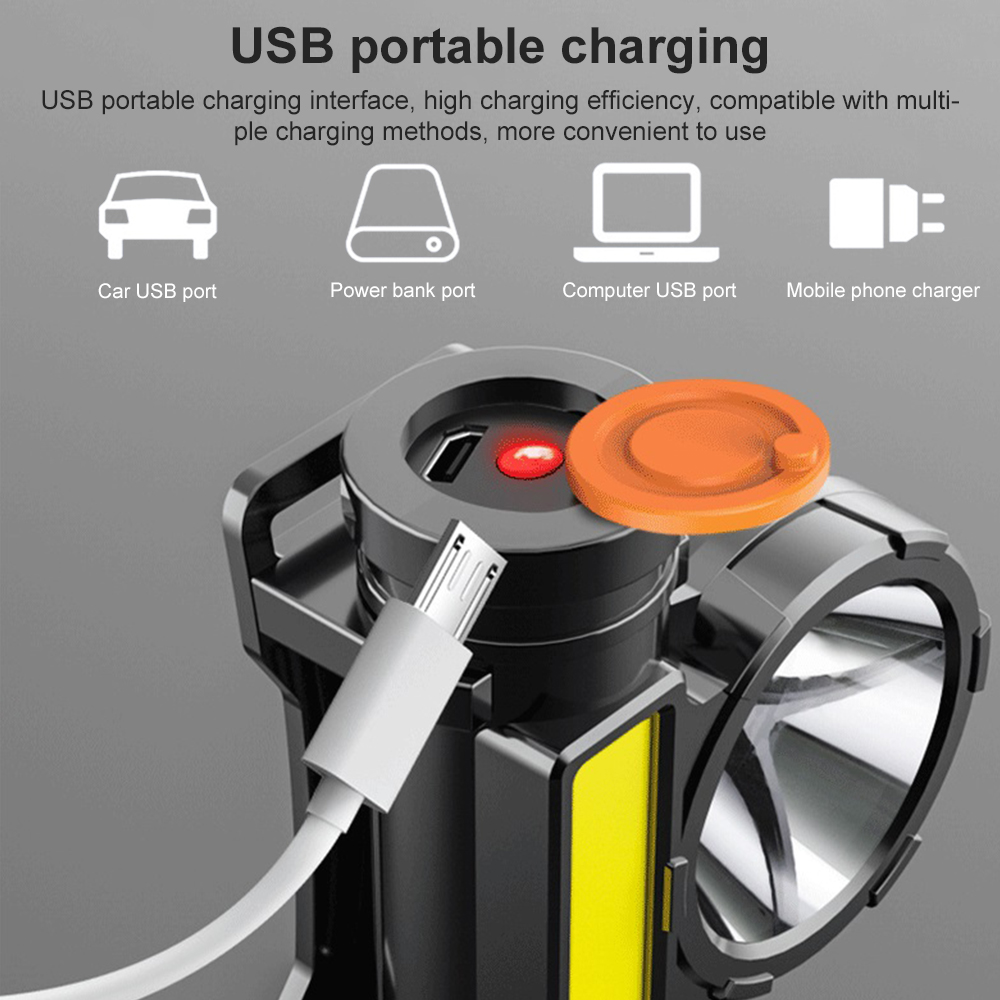 LED USB Rechargeable COB Headl - огляд і ціна Outdoor Power Source