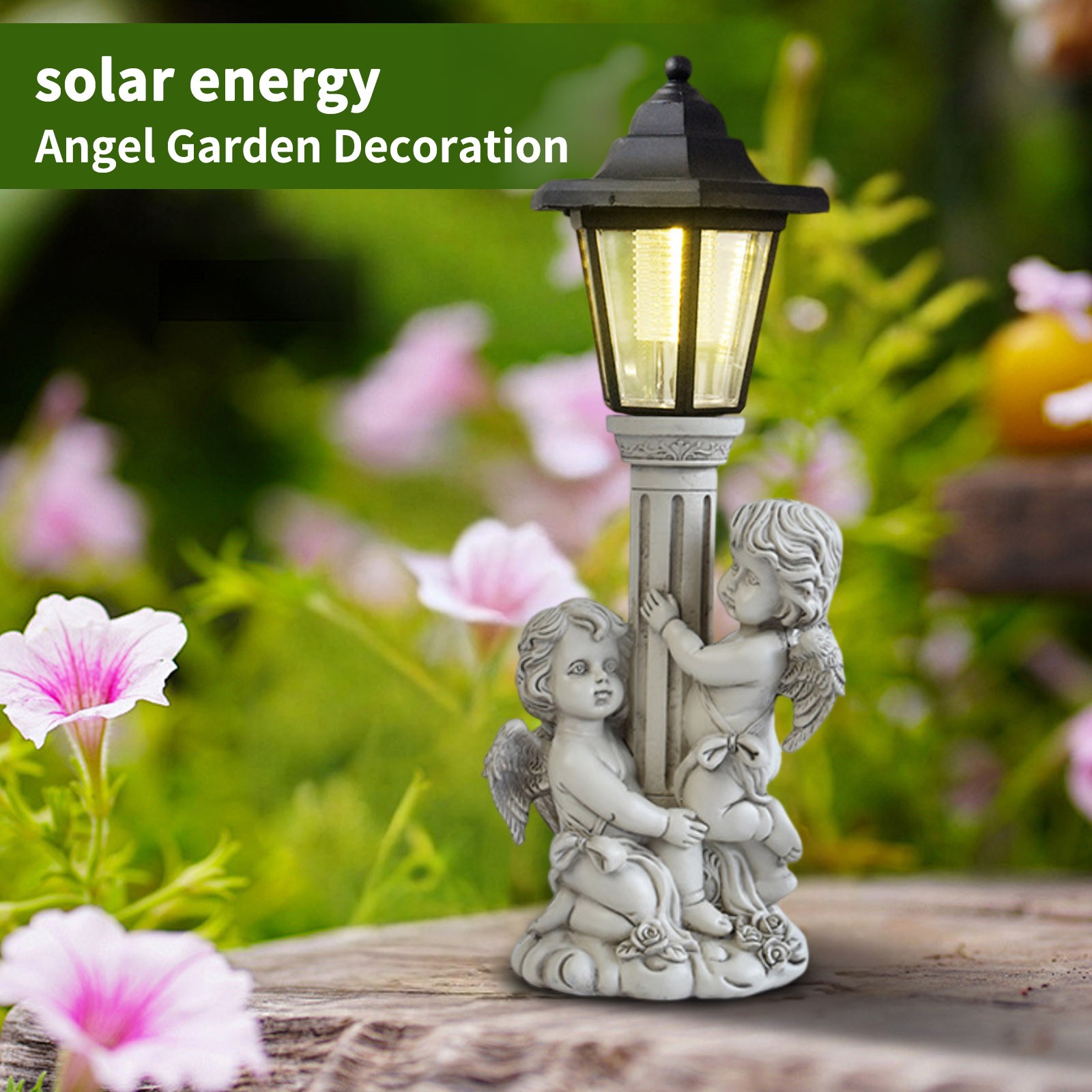 Garden Angel Statue Solar Post - огляд і ціна Outdoor Power Post