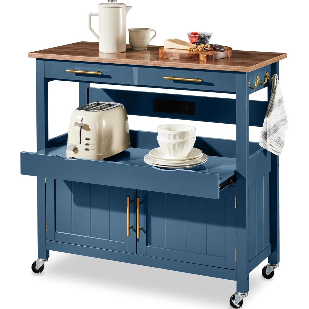 36in Large Rolling Kitchen Isl - огляд і ціна Outdoor Power Wheels