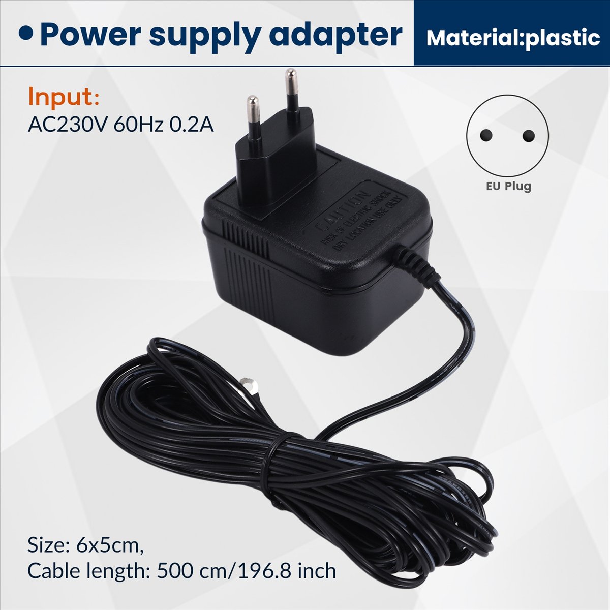 (ABGQ) 18V 500MA Power Supply  - огляд і ціна Outdoor Power Adapter Ring