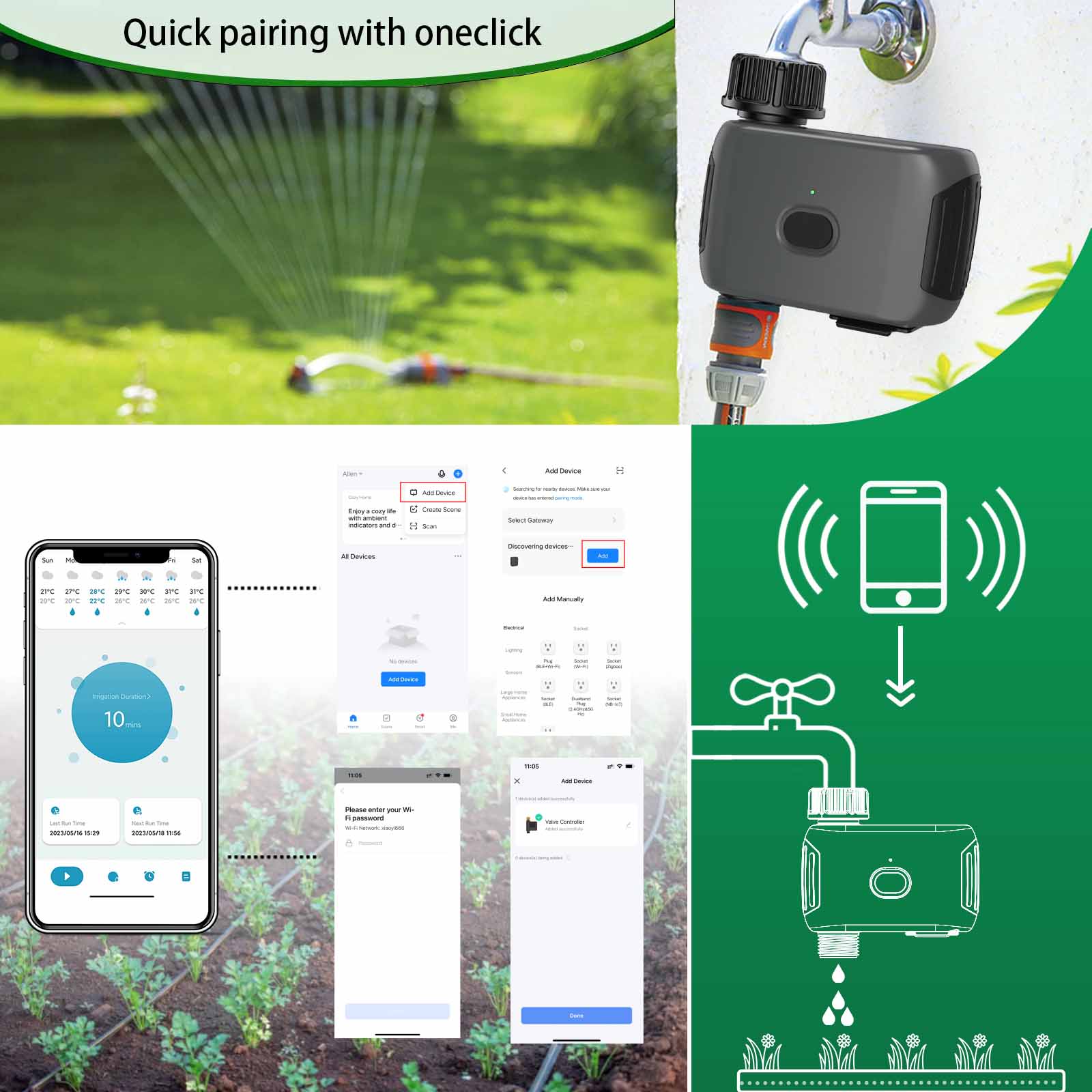 INSOMA automatic plant irrigat - огляд і ціна Outdoor Power Timer