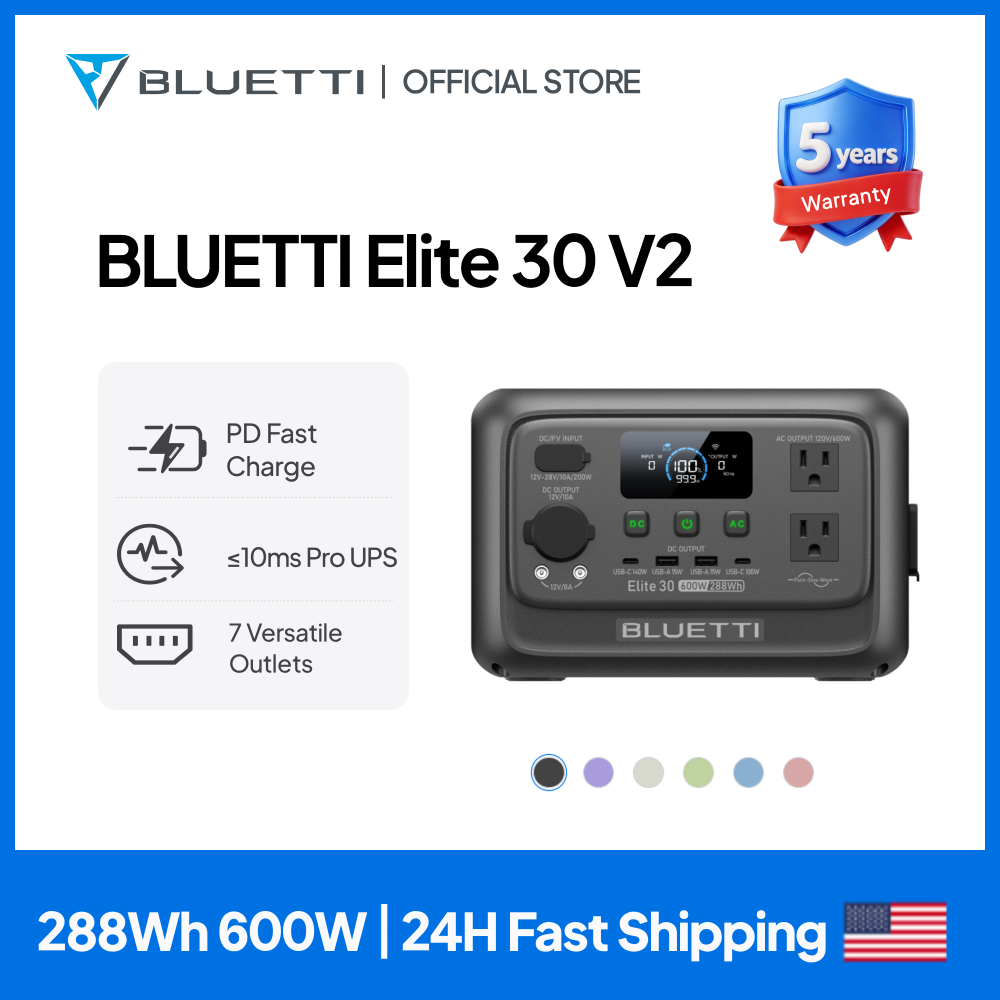 【Renew】BLUETTI Elite 30 V2 Por - огляд і ціна Outdoor Power Source