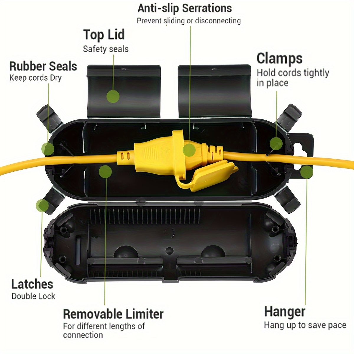 Extension Cord Plug Connection - огляд і ціна Outdoor Power Socket Cover