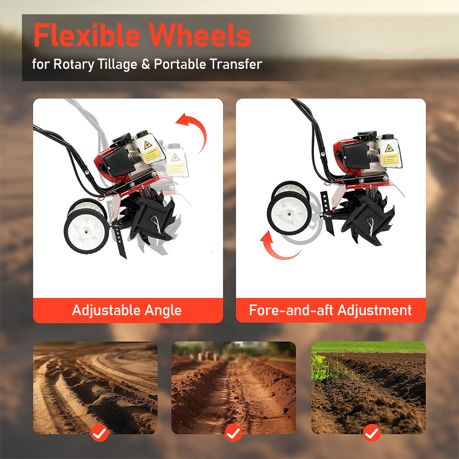 Gas-powered Micro Cultivator A - огляд і ціна Garden Tiller Mini