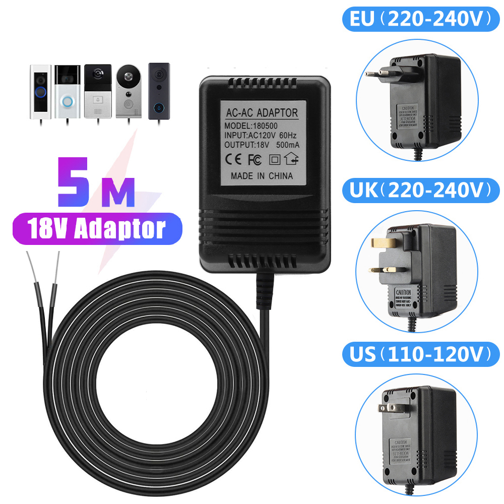 US UK EU Plug 18V AC to DC Tra - огляд і ціна Outdoor Power Adapter Ring
