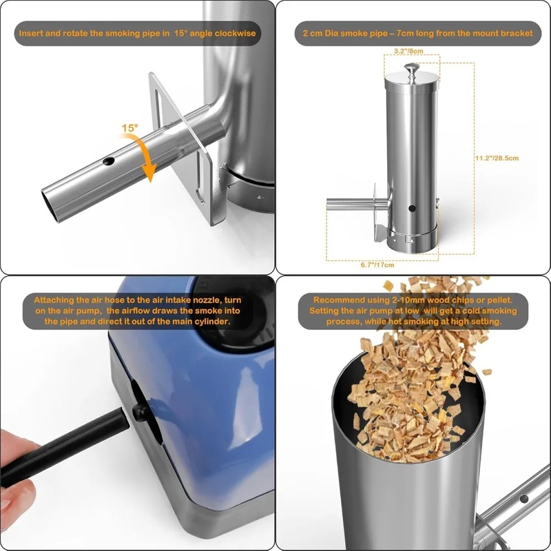 Portable Electric BBQ Smoker w - огляд і ціна Outdoor Power Source