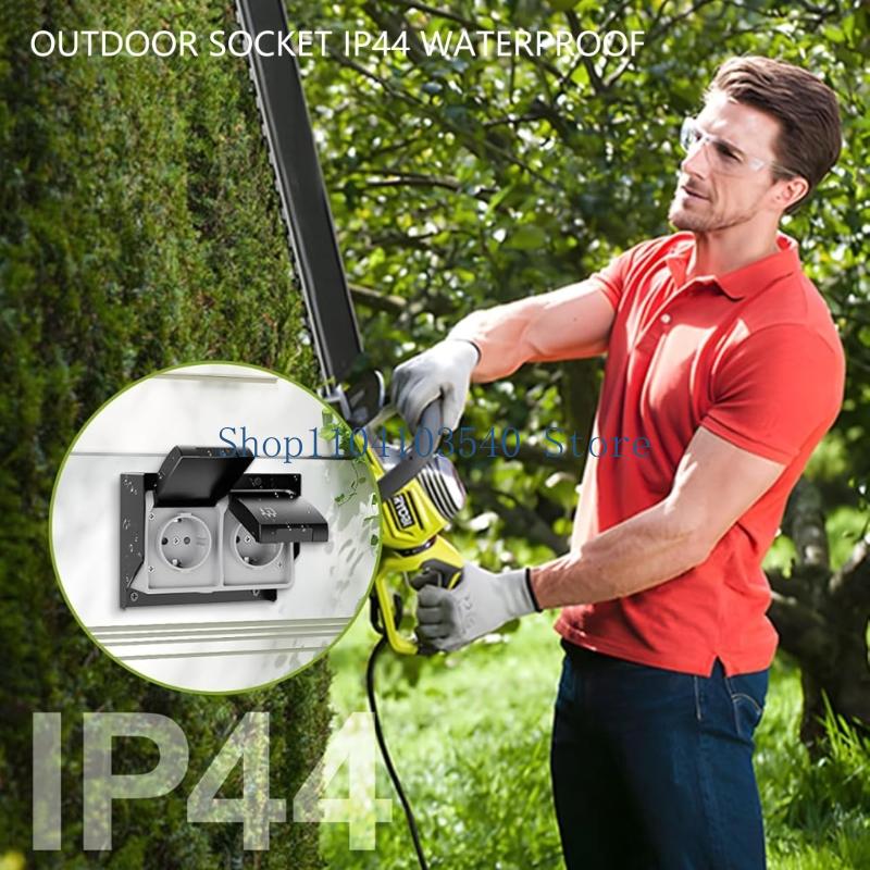 02DC 2 Gang Waterproof Outlet  - огляд і ціна Outdoor Power Socket Cover