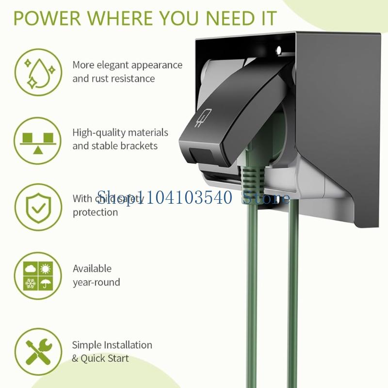 02DC 2 Gang Waterproof Outlet  - огляд і ціна Outdoor Power Socket Cover