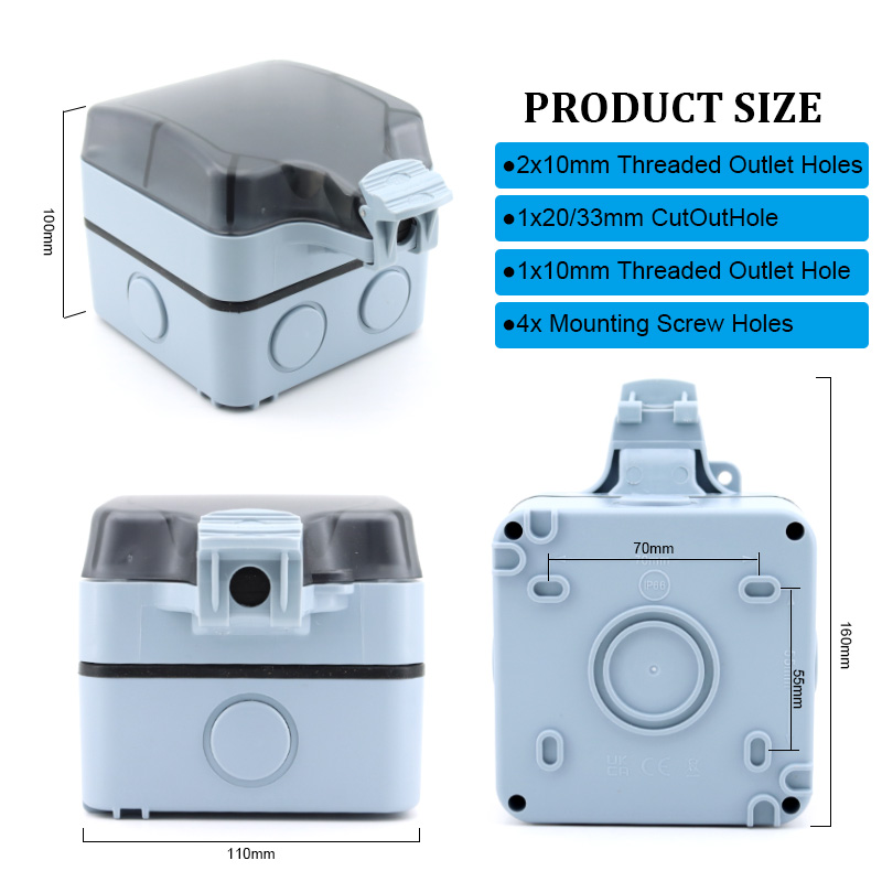 Outdoor Power Outlet Box Water - огляд і ціна Outdoor Power Socket Cover