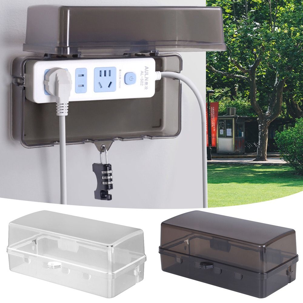 Portable Plastic Plug Box Anti - огляд і ціна Outdoor Power Socket Cover