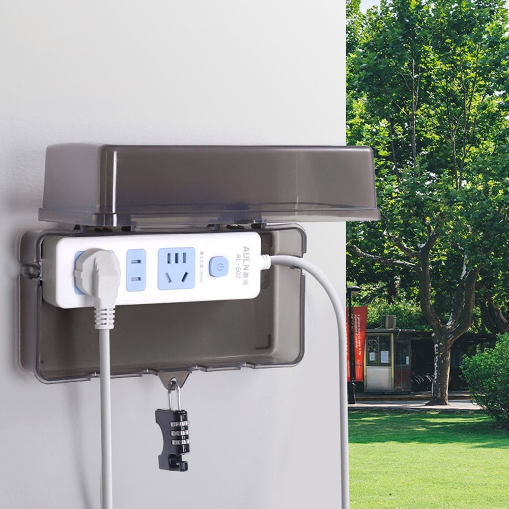 Portable Plastic Plug Box Anti - огляд і ціна Outdoor Power Socket Cover