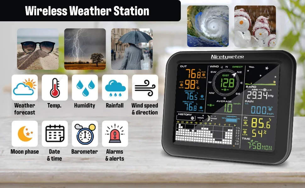 Outdoor Wind Speed Rainfall Wi - огляд і ціна Outdoor Power Tower