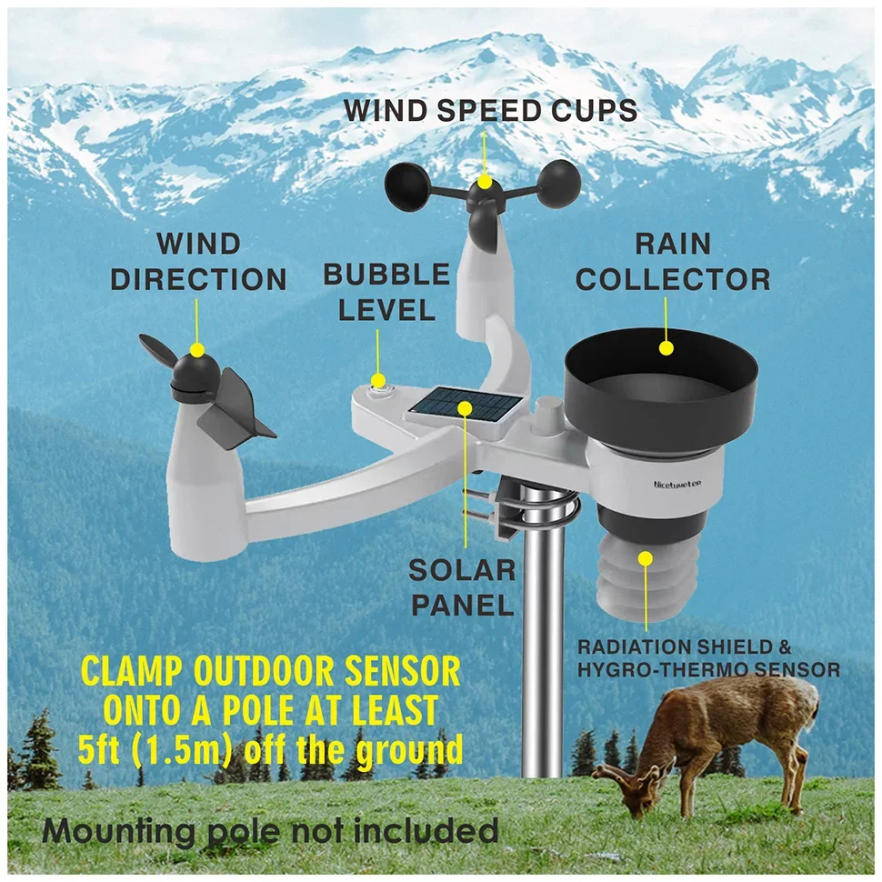 Outdoor Wind Speed Rainfall Wi - огляд і ціна Outdoor Power Tower