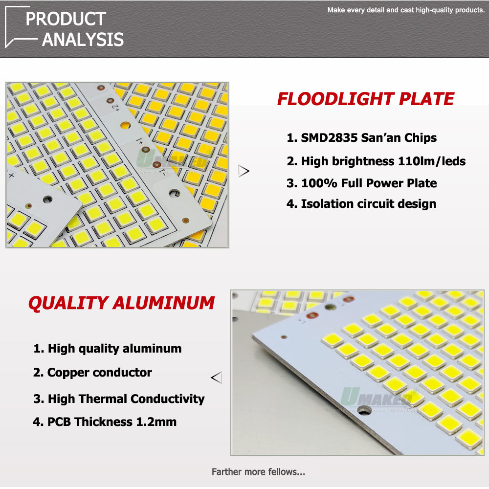 5PC LED PCB SMD5054 Floodlight - огляд і ціна Outdoor Power Source