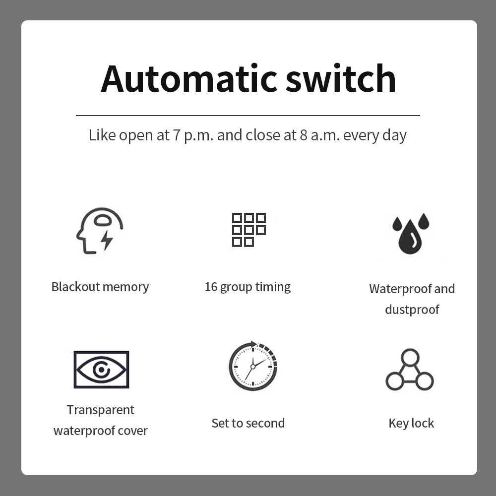 Timer Switch 30A Recycle Weekl - огляд і ціна Outdoor Power Timer