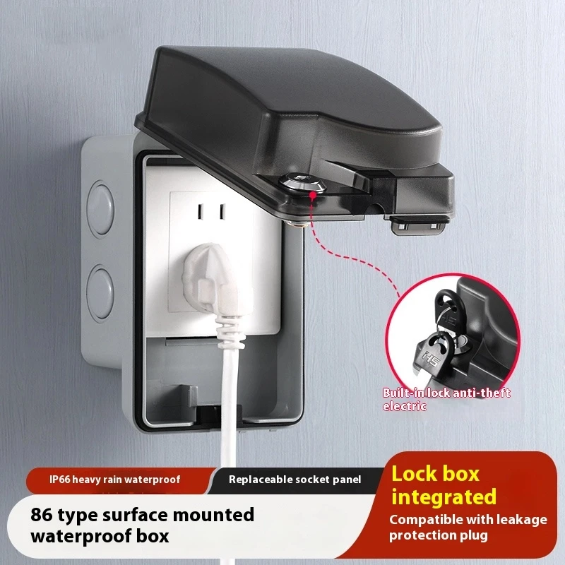 Outdoor Waterproof Socket Open - огляд і ціна Outdoor Power Socket Cover