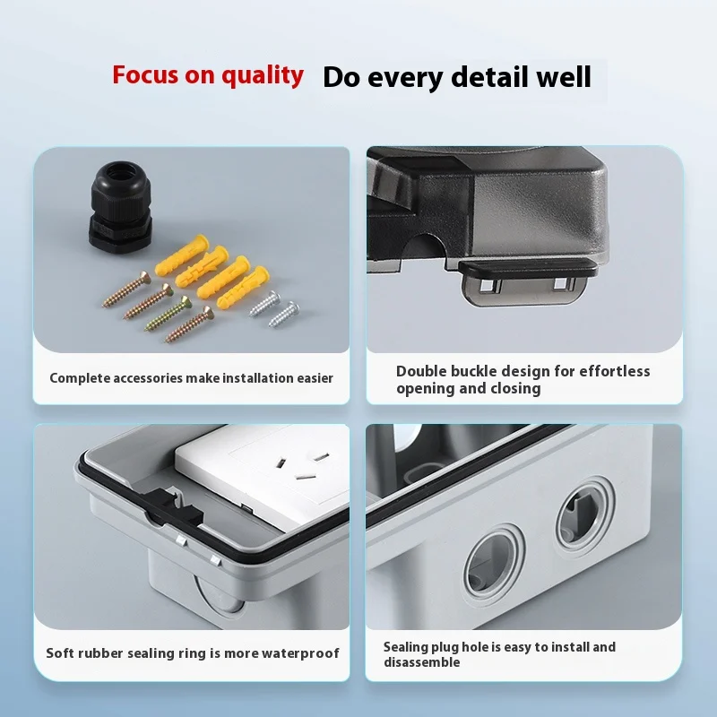 Outdoor Waterproof Socket Open - огляд і ціна Outdoor Power Socket Cover