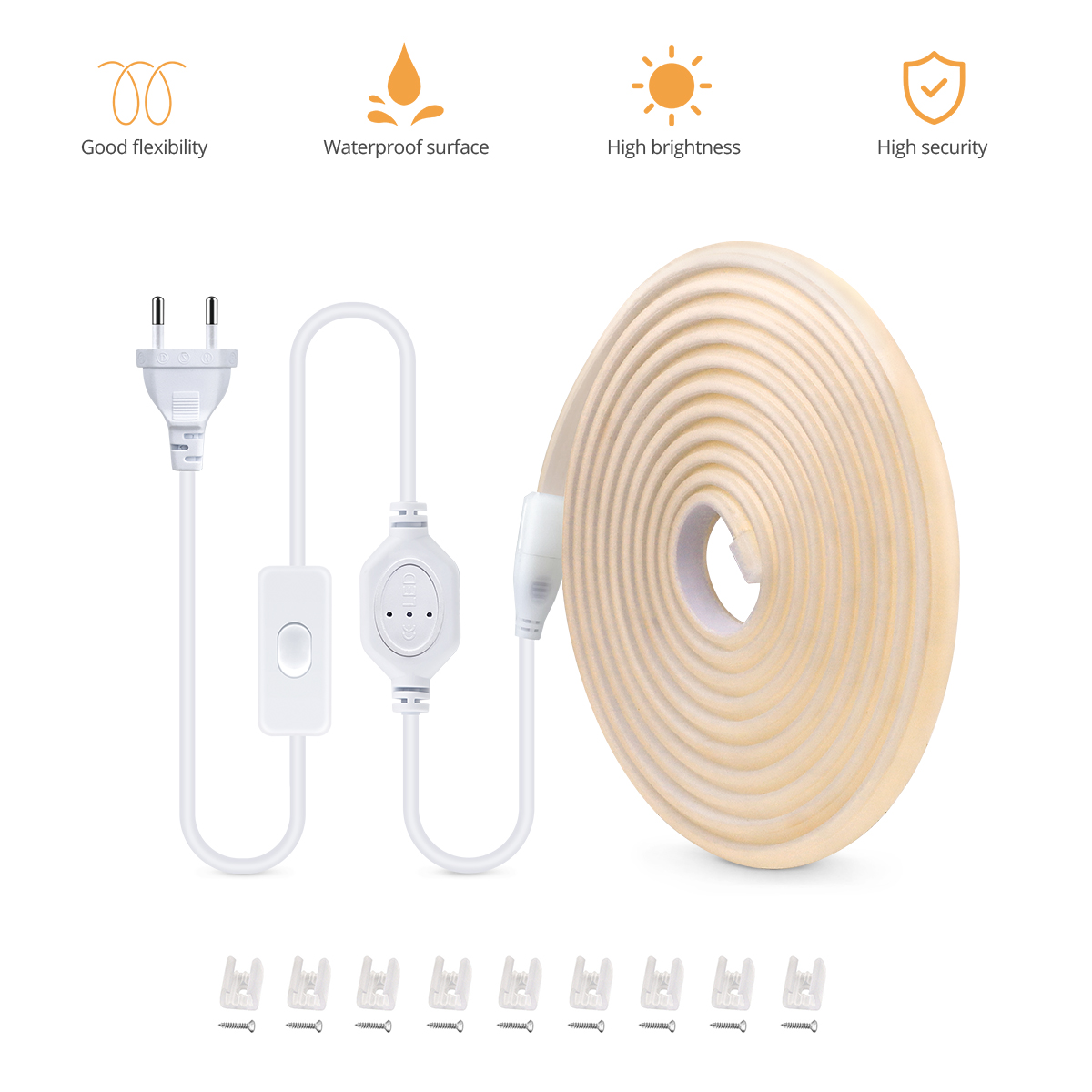 110V 220V COB LED Strip Outdoo - огляд і ціна Outdoor Power Strip Weatherproof