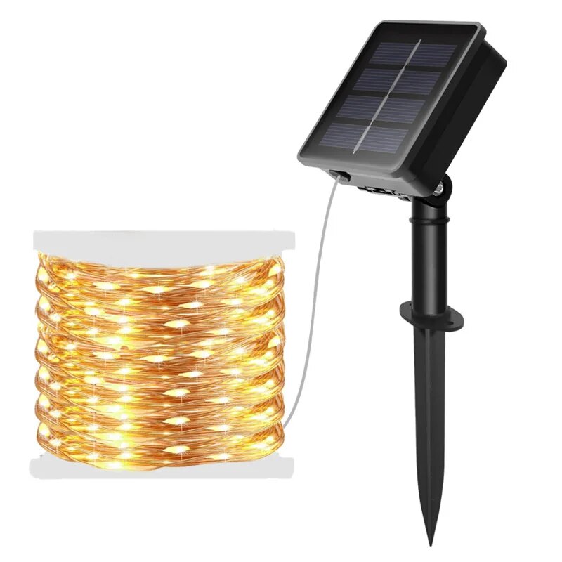 100 LED Solar Fairy Waterproof - огляд і ціна Outdoor Power For Wedding