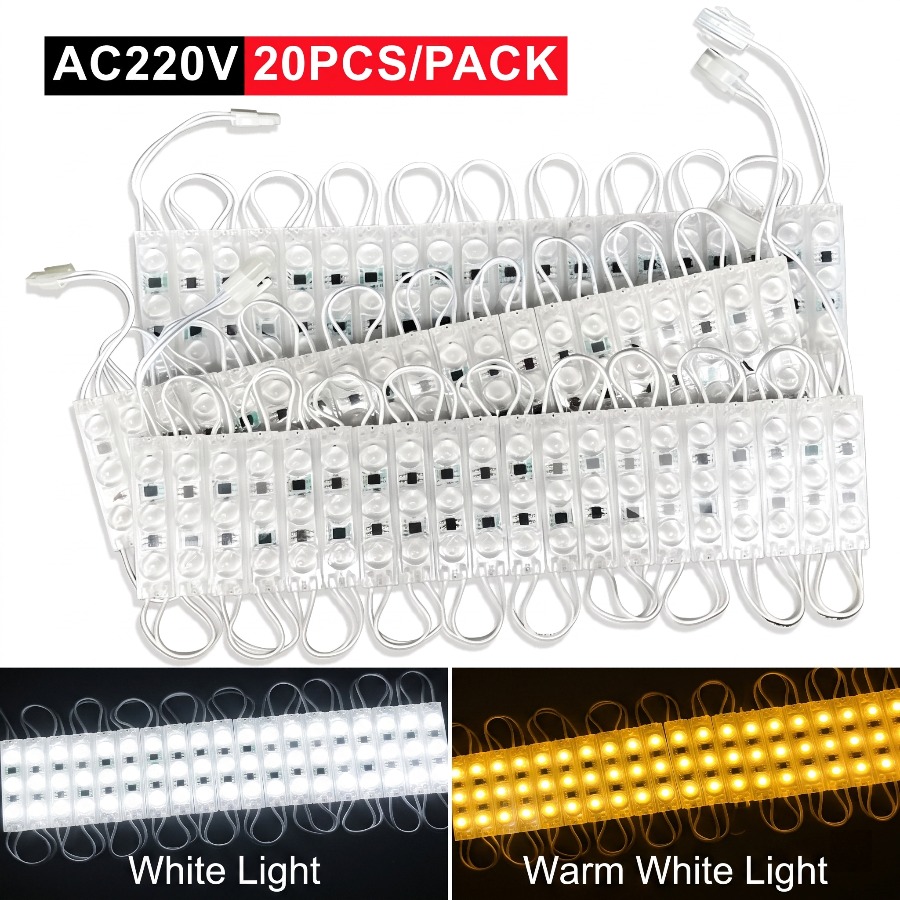 220V Highlight Led Module 20PC - огляд і ціна Outdoor Power Strip Weatherproof