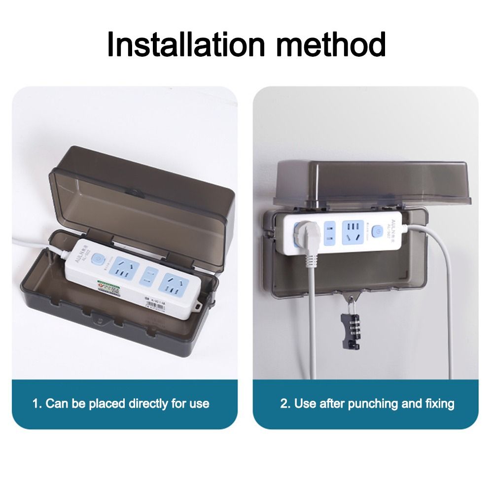 Portable Plastic Plug Box Anti - огляд і ціна Outdoor Power Strip Weatherproof