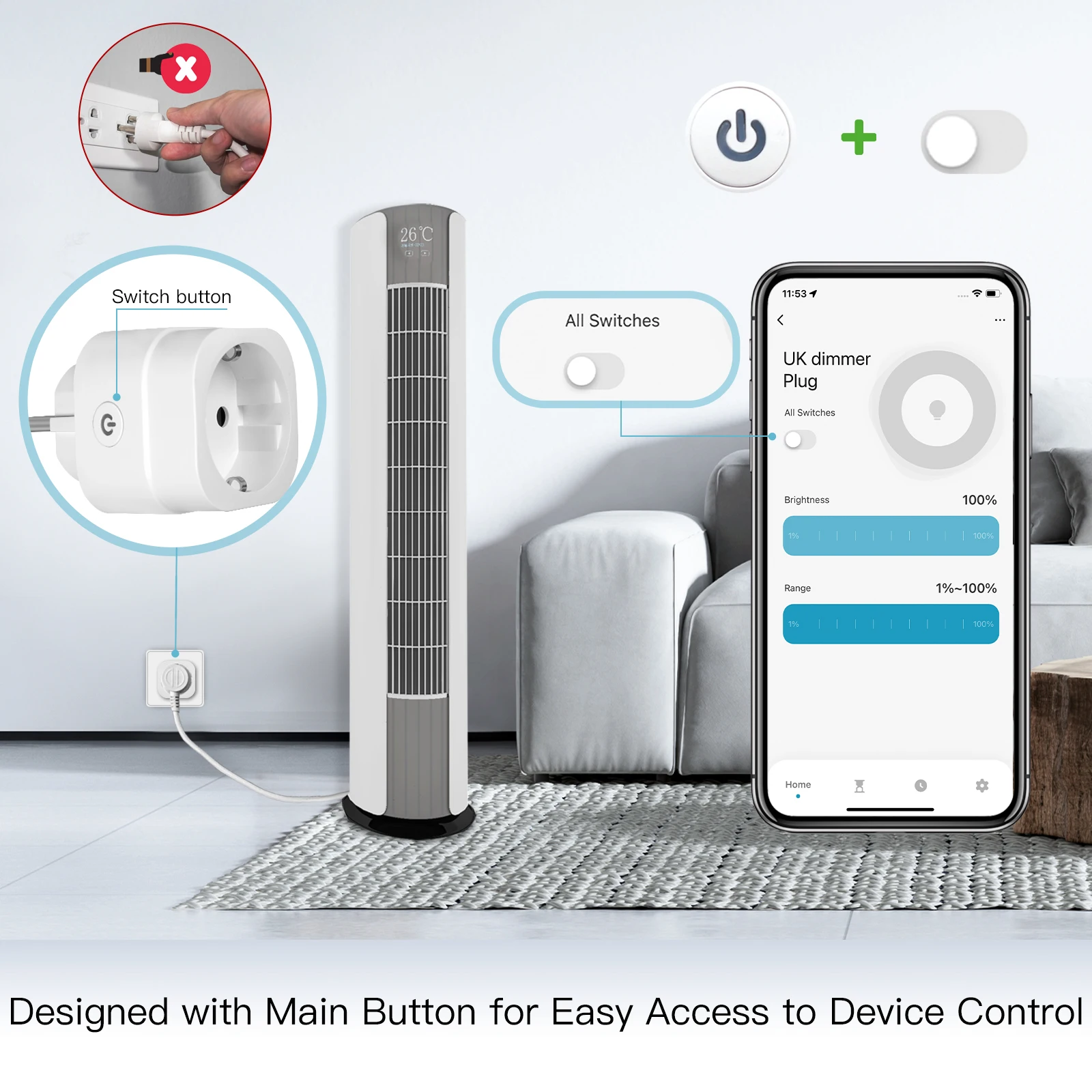 MOES Tuya WiFi Smart Plug Dimm - огляд і ціна Outdoor Power Timer