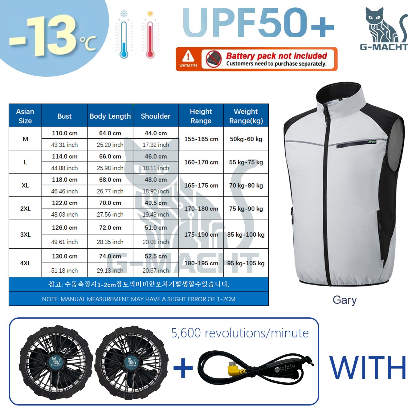 USB Cooling Fan Vest Summer Ai - огляд і ціна Outdoor Power Not Working